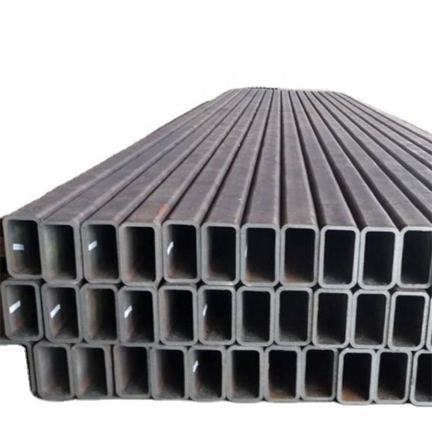 China Black Square Steel Pipe Seamless, Black Annealed Steel Square Tube Rectangular Low Carbon Hollow Section Tube