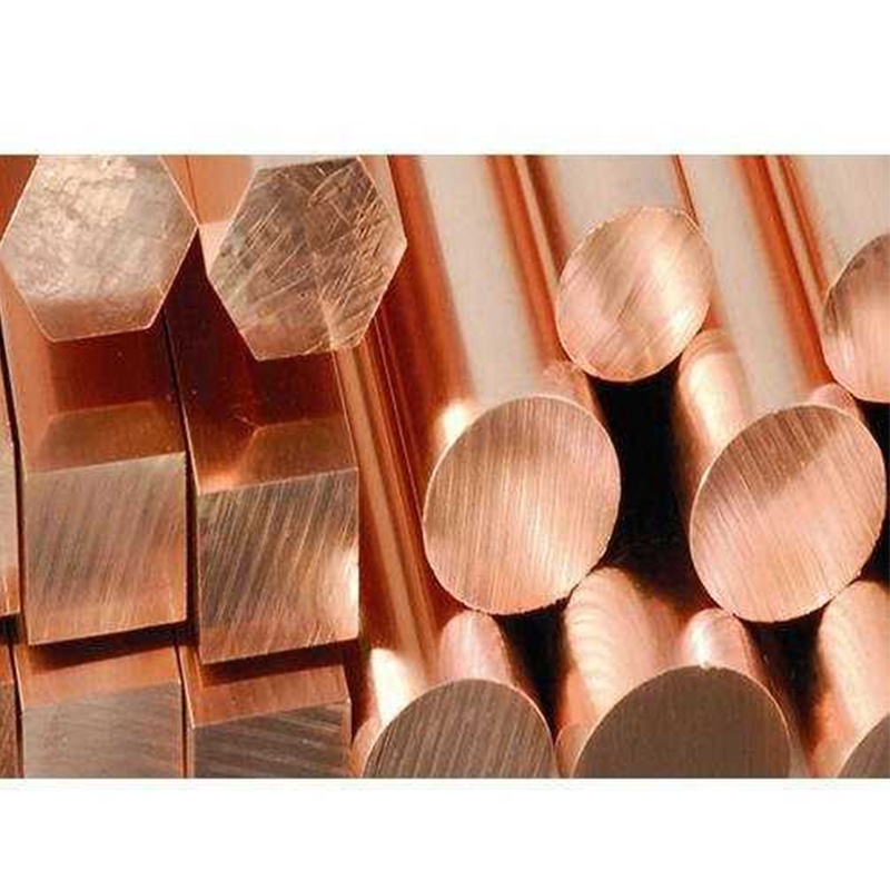 Customizable C11000 C1100 Pure Copper Rod Brass Rod Round Bar Flat Square Bar Copper Bars Best Selling Factory Supply