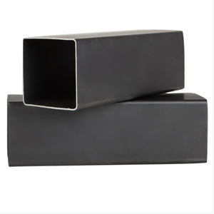 China Black Square Steel Pipe Seamless, Black Annealed Steel Square Tube Rectangular Low Carbon Hollow Section Tube