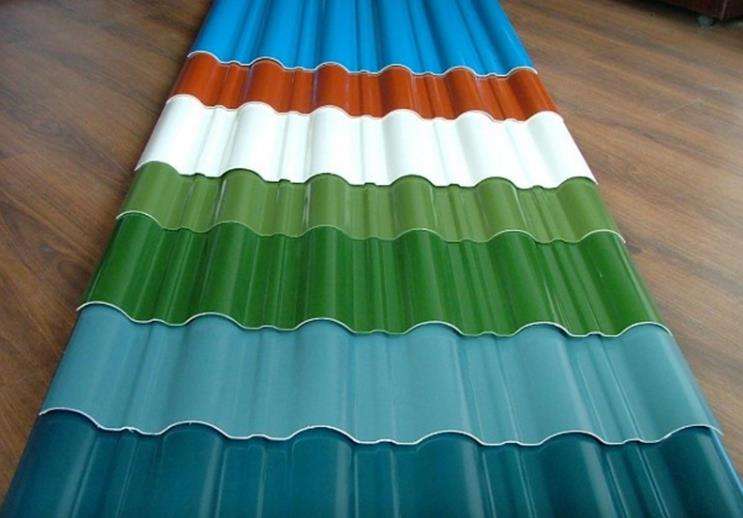 Building Material PPGI Color Coated Metal Roof Sheet Corrugated Roofing Sheet Factory Supply Customized